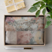 Boho Catイン花模様1デコページ紙 薄葉紙 (ギフト)