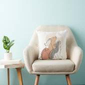 Boho Catsハウリングスクエアアクセント枕 クッション (椅子)