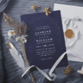 Boho Celestial Arch Moon Night Elegant Wedding 招待状