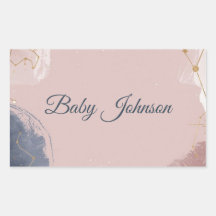 Boho Celestial Baby Shower Favor Tag | Gold Moon