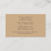 Boho Celestial Business Card – Cosmic Night Sky 名刺 (裏面)