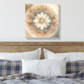 Boho Celestial Mandala in Soft Harmony キャンバスプリント (インサイチュ (寝室))