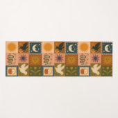 Boho Celestial | Retro Sun & Moon ヨガマット (正面(横))