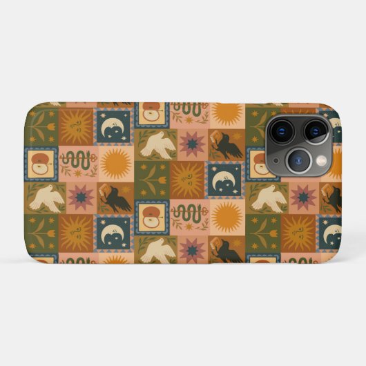 Boho Celestial | Retro Sun & Moon Case-Mate iPhoneケース (裏面(横))