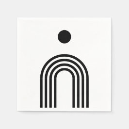 Boho Celestial Sun スタンダードカクテルナプキン