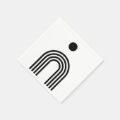 Boho Celestial Sun スタンダードカクテルナプキン (角)