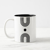 Boho celestial Sun ツートーンマグカップ (左)