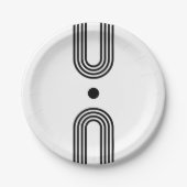 Boho celestial Sun ペーパープレート (正面)