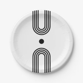 Boho celestial Sun ペーパープレート