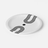 Boho celestial Sun ペーパープレート (アングル)