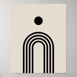 Boho Celestial Sun ポスター