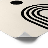 Boho celestial Sun ポスター (角)