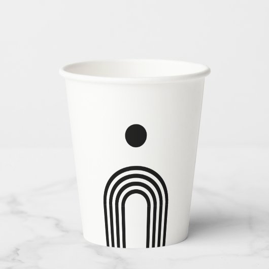 Boho Celestial Sun 紙コップ (裏面)