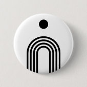 Boho Celestial Sun 缶バッジ (正面)