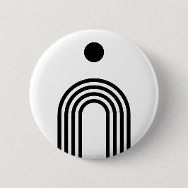 Boho Celestial Sun 缶バッジ