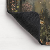 Boho Celestial Sun Moon Wildflower Garden マウスパッド (コーナー)