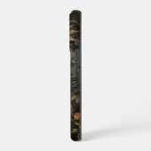 Boho Celestial Sun Moon Wildflower Garden iPhoneケース (左側面)