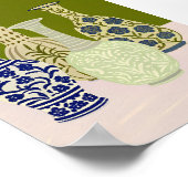 Boho Ceramic Vase Collection Art Poster Five  ポスター (角)
