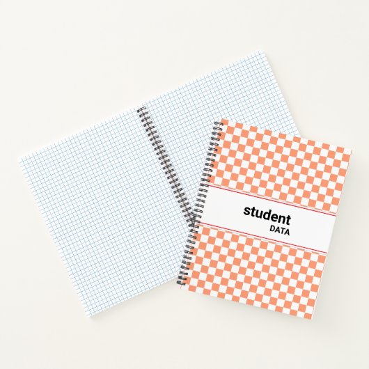 Boho Checkerboard Binder | Trendy Back to School  ノートブック (内部)