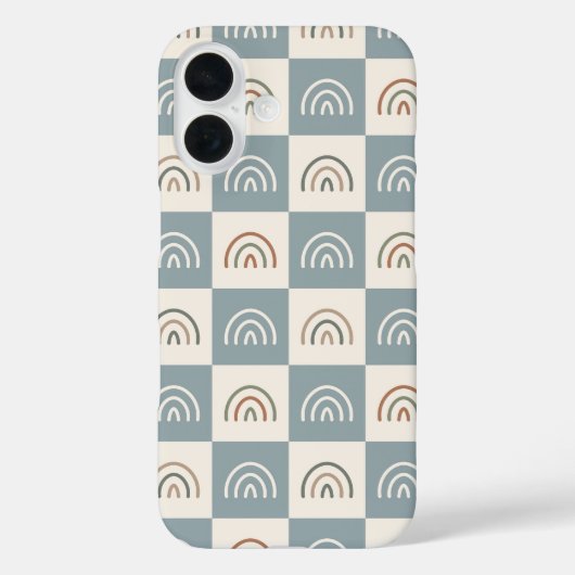 boho-checkered-rainbow-minimalist-pattern.jpg Case-Mate iPhoneケース (裏面)