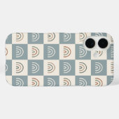 boho-checkered-rainbow-minimalist-pattern.jpg Case-Mate iPhoneケース (裏面 (横))