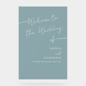 Boho Chicのア結婚クリル看板へようこそ。 アクリルサイン (正面)