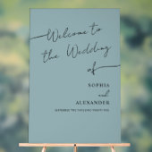 Boho Chicのア結婚クリル看板へようこそ。 アクリルサイン (ニュートラル)