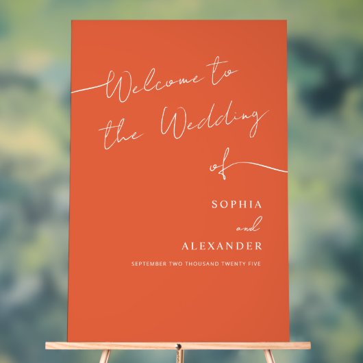 Boho Chicのア結婚クリル看板へようこそ。 アクリルサイン (ニュートラル)