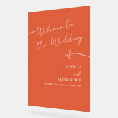 Boho Chicのア結婚クリル看板へようこそ。 アクリルサイン (傾斜)