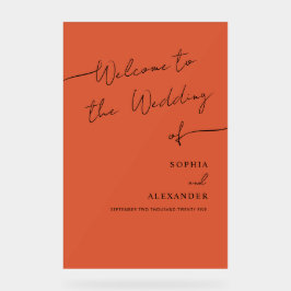 Boho Chicのア結婚クリル看板へようこそ。 アクリルサイン