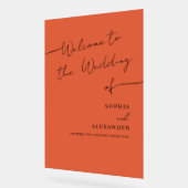 Boho Chicのア結婚クリル看板へようこそ。 アクリルサイン (傾斜)