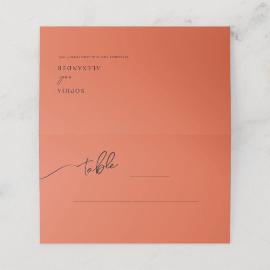 Boho-chicのプレイス結婚&エスコートカード プレイスカード (外部開封)