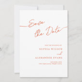 Boho Chicの日付フラットカードを保存結婚する。 セーブザデート (正面)