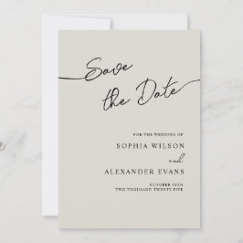Boho Chicの日付フラットカードを保存結婚する。 セーブザデート