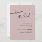 Boho Chicの日付フラットカードを保存結婚する。 セーブザデート (正面)