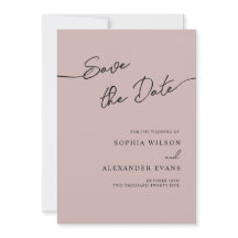 Boho Chicの日付フラットカードを保存結婚する。