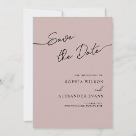 Boho Chicの日付フラットカードを保存結婚する。 セーブザデート