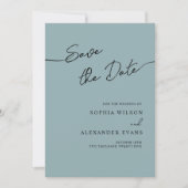 Boho Chicの日付フラットカードを保存結婚する。 セーブザデート (正面)