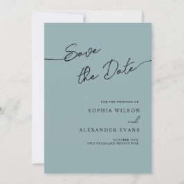 Boho Chicの日付フラットカードを保存結婚する。 セーブザデート