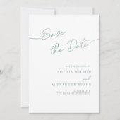 Boho Chicの日付フラットカードを保存結婚する。 セーブザデート (正面)