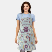 Boho Chicマンダラと三日月自然、 エプロン (着用した状態)