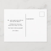 Boho Chic乾燥したパームとパンパスを移動 案内ポストカード (裏面)