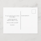 Boho Chic私はドライグラスのピンクのソファを移動した 案内ポストカード (裏面)