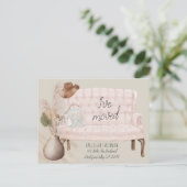 Boho Chic私はドライグラスのピンクのソファを移動した 案内ポストカード (スタンド正面)