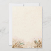 Boho Chic Dried Flower Ramadan Iftar Invitation 招待状 (裏面)