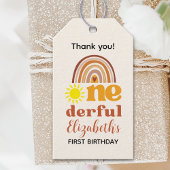 Boho Chic First Birthday Bash for One-derful  ギフトタグ