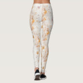 Boho Chic Floral Watercolor レギンス (裏面)