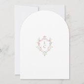 Boho Chic Garden Wildflowers Spring Summer Wedding 招待状 (裏面)