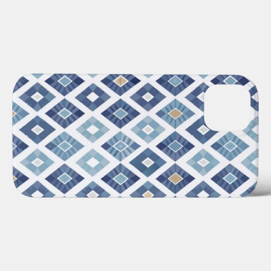 Boho Chic Modern Rhombus Case-Mate iPhoneケース (裏面 (横))