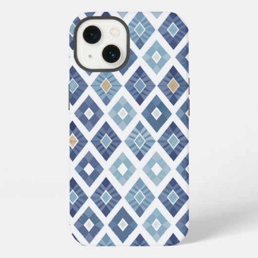 Boho Chic Modern Rhombus iPhoneケース (裏面)